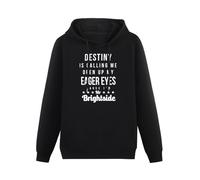 WAIXUXE Killers Mr Brightside Inspired Lyrics Hoody - Music Festival Glastonbury Hoodie Black