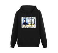 WAIXUXE Mens Black Sweatershirt Ol' Dirty Bastard Rap Return To The 36 Chambers Hoodies Long Sleeve Pullover
