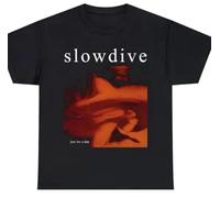 WAIXUXE Slowdive Tshirt, 90s Slowdive Tour Shirt, Slowdive Band Shirt Black