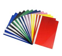 WAIZHIUA 14Pcs A4 Project Folder Plastic File Folders Presentation Project Folder Report Document Organiser Holder with Transparent Cover for Office Home School Classification