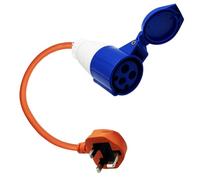WAIZHIUA 3 Pin Socket Mains Converter Fly Lead 16amp to 13amp Adapter Lead 200~250V