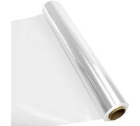 WAIZHIUA 80cm x 30m Cellophane Wrap - Clear Cellophane Wrap for Hampers, 3 Mil Thickness Transparent Wrapping Paper for Gift Baskets, Flower Bouquet & Craft Projects