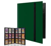 WAIZHIUA 9 Pocket Card Binder - 432 Pockets Trading Cards Binder with Elastic Strap, PU Leather Card Album Folder for Pokemon Yu-Gi-Oh Sports Cards