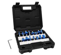 WAIZHIUA Router Bit Set - 15Pcs 1/4 Inch Shank Carbide Tipped Router Bits, Professional Woodworking Mixed Milling Saw Cutter Tool & Storage Case, for Edging, Trimming, Grooving