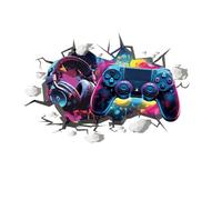 Wajade Game Wall Sticker Gamer Controller 3D Wall Decals Boy Gaming Room Decor for Bedroom Playroom 01