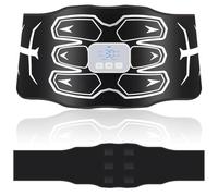 WaJiu ABS Trainer Muscle Stimulator,Washable EMS Muscle Stimulator, Non-Replacing Skin-Friendly Silicone Pad, 6 Mode 30 Intensity Level, Stomach Toning Belt for Men&Women.