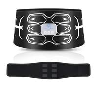 WaJiu ABS Trainer Muscle Stimulator,Washable EMS Muscle Stimulator, Non-Replacing Skin-Friendly Silicone Pad, 6 Mode 30 Intensity Level, Stomach Toning Belt for Men&Women.