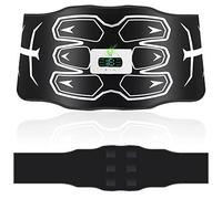 WaJiu ABS Trainer Muscle Stimulator,Washable EMS Muscle Stimulator, Non-Replacing Skin-Friendly Silicone Pad, 6 Mode 15 Intensity Level, Stomach Toning Belt for Men&Women.