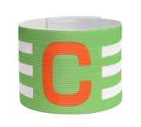 WAJJWI 10pcs Soccer Player Captain Group Armband Adjustable Brazalete Capitan Band Breathable Stripe Arm For Football and Training(Green)