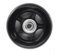 WAJJWI 1Set Luggage Wheel Suitcase Replacement Wheels Black with Screw Resistant Flexible Axles Repair Kit 40/43/60mm for Suitcase and Luggage(40mmx18mm)