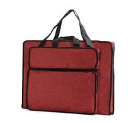 WAJJWI Art Portfolio Bag Artist Portfolio Carry Backpack Case Versatile Art Bags Waterproof Drawing Board Backpack Storage Bags Painting Sketching(Red,Medium)