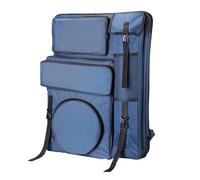 WAJJWI Art Portfolio Bag Multifunctional Artist Portfolio Backpack Sketch Art Painting Bag Waterproof Large Carrying Bags Tool Storage Backpacks(Blue)