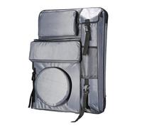 WAJJWI Art Portfolio Bag Multifunctional Artist Portfolio Backpack Sketch Art Painting Bag Waterproof Large Carrying Bags Tool Storage Backpacks(Silver)