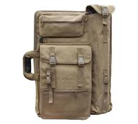 WAJJWI Art Portfolio Bag Thickened Canvas Painting Bag Sketching Storage Backpack Painting Board Portable Art Portfolio Case 48x65CM(Brown)