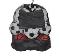 WAJJWI Basketball Bag Basketball Bag Large Capacity Soccer Bags For Coaches Footbal Basketball Drawstring Design Mesh Bag With A Zippered Front Pocket Large Basketball Backpack For Unisex(L)