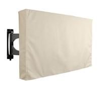 WAJJWI TV Cover Outdoor TV Screen Cover,Television Set, Water Proof Resistant Protect Bag, 24 ", 38", 42 ", 48", 52 ", 65"(Rice white,36-38inch)