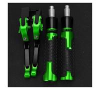 WAJUHJK for XRE 300 2022-2023 Motorcycle Accessories Brake Clutch Levers Handle Bar End Grips Handle Grips(Green Black)