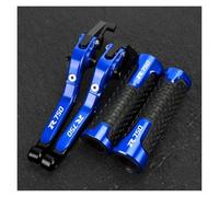 WAJUHJK GSX-R750 K6 K7 K8 K9 K10 Motorcycle Clutch Brake Lever for Suzuki GSXR750 2006 2007 2008 2009 2010 Handlebar Grips Ends(BlueBlue)