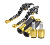 WAJUHJK Motorcycle Brake Clutch Levers Handlebar Grip for Suzuki GSF 1250 250 600 650 S/N Bandit 2007-2015 2014 2013 2012 2011 2010 2009(Gold)