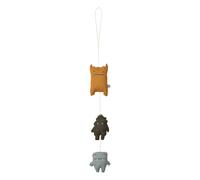Waka decorative mobile in organic cotton Monsters blue mix one size
