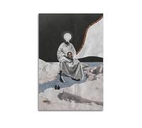 WAKALEMON Must Be Something In The Water Art PrintPoster, Abstract Grotesque Wall Art Decorative Canvas Posters for Bedroom Living Room20x30inch(50x75cm) Unframe-style