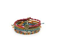 Wakami Earth Charm Bracelet | Handmade Jewelry for Women and Men, Boho Bracelets for Stacking | Trendy Braided Bracelet | Waterproof, Fair Trade, Women 6.5 IN, synthetic-fiber, not-applicable