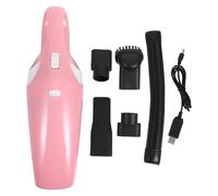 Wakauto Handheld Vacuum Cordless Vacuum Cleaner USB Charging Dirt Collector Mini Handheld Dust Cleaner Wet Dry Dual Use for Keyboard Car Computer (Pink)