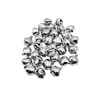 Wakauto Jingle Christmas Bells Small Bell/Mini Bell 12mm Craft Bells DIY Bells for Wreath, Holiday Home and Christmas Decoration (Silver)