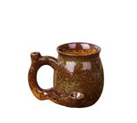 Wake and Bake Coffee Mug | Large Novelty Ceramic Coffee Pot Shaped Cup | Unique Funny Gift for Coffee Lovers, Christmas & Fathers Day(Kiln-Transformed Light Green)