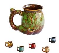 Wake and Bake Coffee Mug Novelty Bake Coffee Cup, Perfect for Christmas, Halloween, Father's Day, Birthday Parties, and a Stunning Gift for Coffee Lovers (Green)