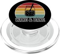 Wake and Bake Funny Sourdough Baking Retro Bakery Design PopSockets PopGrip for MagSafe