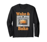 Wake and Bake - Funny Thanksgiving Turkey Cooking Long Sleeve T-Shirt