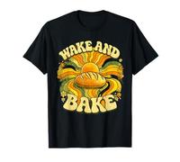 Wake and Bake Sourdough Loaf Vintage 70s Baking T-Shirt