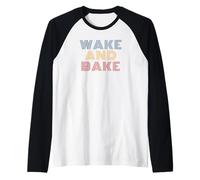 Wake and Bake Vintage 70s Baking Raglan Baseball Tee
