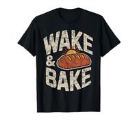 Wake and Bake Vintage Bread Lover Baking Sourdough Baker T-Shirt