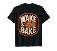 Wake and Bake Vintage Bread Lover Baking Sourdough Baker T-Shirt