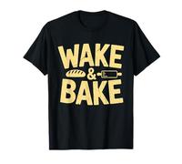 Wake and Bake Vintage Bread Lover Baking Sourdough Baker T-Shirt