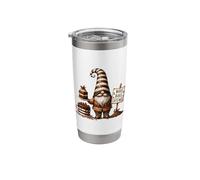 Wake Bake Caffeinate Coffee Gnome Decor Funny Coffee Saying Stainless Steel Insulated Tumbler