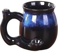 Wake & Bake Coffee Mug - 10oz/300ml Novelty Bake Coffee Cup for Birthday, Halloween, Christmas Parties, and Gift Ideas (Blue) (Dark Blue)