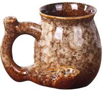 Wake & Bake Coffee Mug - 10oz/300ml Novelty Bake Coffee Cup for Birthday, Halloween, Christmas Parties, and Gift Ideas (Blue) (White)