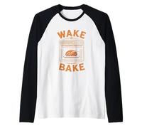 Wake & Bake Turkey Thanksgiving Raglan Baseball Tee
