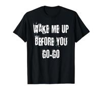 Wake Me Up Before You Go-Go Value Graphic T-Shirt, Men, Black, XL
