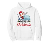 Wake Me Up When It's Christmas Cute Panda Animal Sleeping Pullover Hoodie