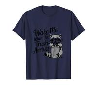 Wake Me Up When Trash Arrives Funny Panda Raccoon Meme T-Shirt