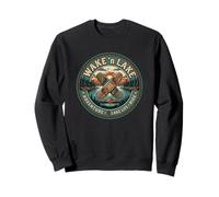 WAKE 'n LAKE Adventure Lake Life Ride Wakeboarding funny Sweatshirt