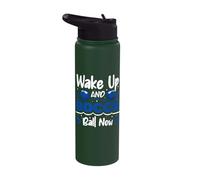 Wake up and Bocce Ball Now - Bocce Ball Stainless Steel Insulated Water Bottle