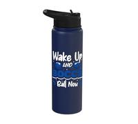 Wake up and Bocce Ball Now - Bocce Ball Stainless Steel Insulated Water Bottle