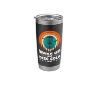 Wake up and Disc Golf Now - Disc Golf Stainless Steel Insulated Tumbler