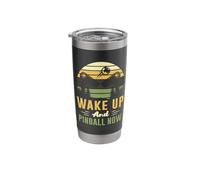 Wake up and Pinball Now - Pinball Stainless Steel Insulated Tumbler