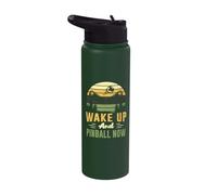 Wake up and Pinball Now - Pinball Stainless Steel Insulated Water Bottle